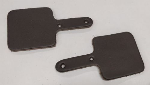 Leather Key Fob Blanks - Square - Various Colours - Qty Options (Dark Brown, 25)